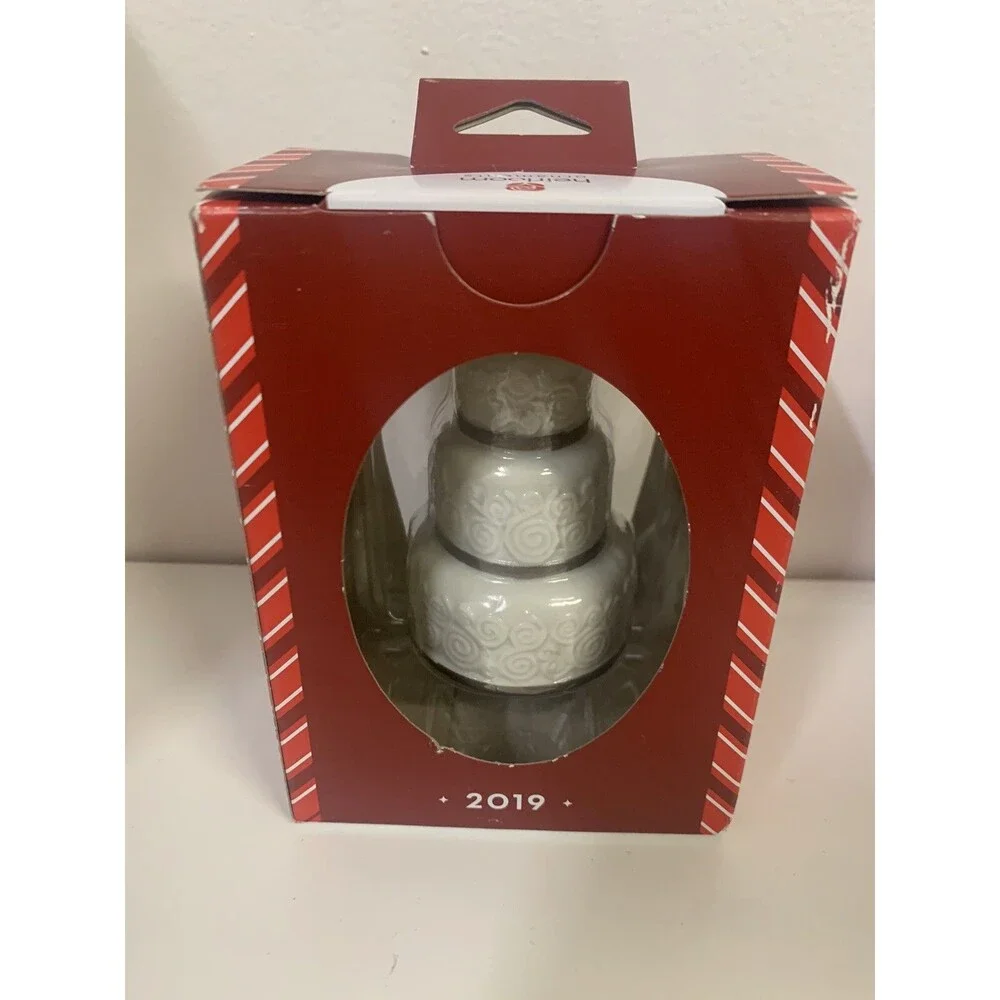 ACG 2019 Heirloom Ornament First Christmas Together Wedding Cake So In Love